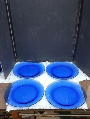 Cobalt Blue 10.5"‎ Dinnerplates- Set Of 4